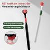 3 Sided Toothbrush for Adults with Soft bristles, All-Round Cleaning and Stain Removal Toothbrush for Family Couple view 2
