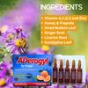 Aderogyl Oral Liquid Vitamins with A, C, D, E, Zinc, Bee Honey, Propolis, and Botanical Extracts - Natural Orange Flavor - 5 Immune Support Supplement Ampoules (0.85 fl oz / 25 ml) view 2