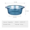 Universal multifunctional basin, large, medium and small transparent basins, washbasin, laundry basin, vegetable washing basin, foot washing basin (6, Transparent Blue(Small)) view 2
