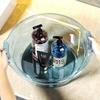 Universal multifunctional basin, large, medium and small transparent basins, washbasin, laundry basin, vegetable washing basin, foot washing basin (6, Transparent Blue(Small)) view 3