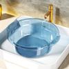 Universal multifunctional basin, large, medium and small transparent basins, washbasin, laundry basin, vegetable washing basin, foot washing basin (6, Transparent Blue(Small)) view 4