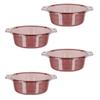 Universal multifunctional basin, large, medium and small transparent basins, washbasin, laundry basin, vegetable washing basin, foot washing basin (4, Transparent red(Small)) view 1