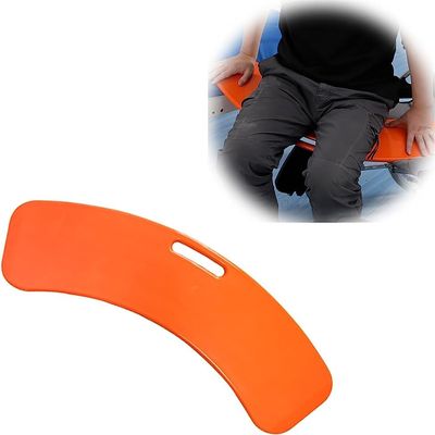 KANGJIEM Curved Transfer Board,Sliding Transfer Boards for Wheelchair,Safety Transfer Aid Equipment,Carrying 330 Pounds,Patient Slide Assist Device for Transferring Patient from(Orange)