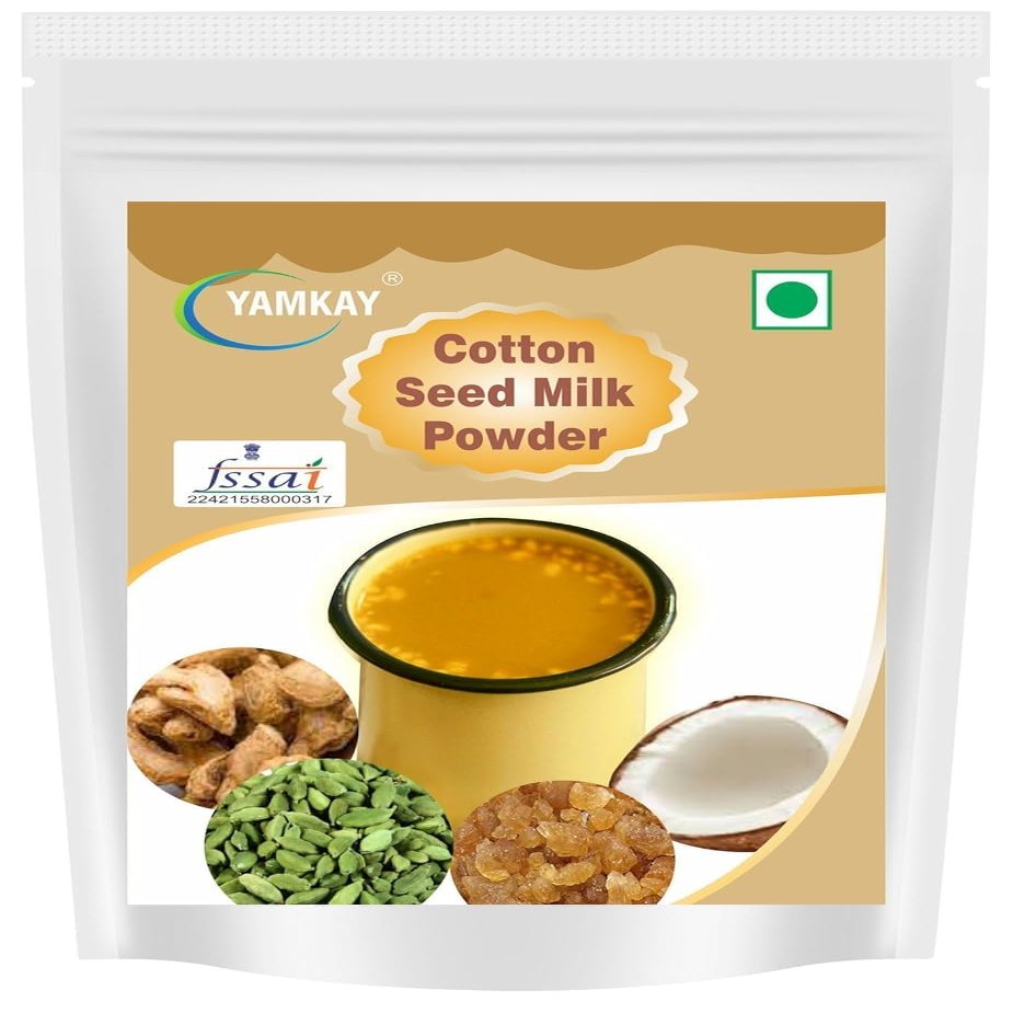 Yamkay Cotton Seed Milk Powder | Kapas Beej Doodh Powder | Paruthi Paal | Parutthi Vidhai Paal Podi | Panta Ginjalu Paalu Podi | Hattu Beeja Haalu Pudi | Kaps Vitt Pl Paudar (1500 GM)