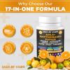 Dash of Vigor Amla Extract, Nattokinase, Papain, Diosmin, Hesperidin, Butchers Broom, Horse Chestnut, CoQ10, Turmeric, Vitamin C and Rutin - 60 Capsules view 3