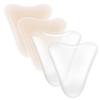 CICKEE Camel-Not Camel Toe Concealer Silicon Insert - Seamless Camel Toe Hider Stopper Cover Pack No Camel Toe Underwear Guard Anti Cameltoe Pad for Women - 4 Pack Transparent & Nude view 1
