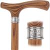 Fritz Comfort Cane  Matching Stained Wood Handle & Shaft Arthritis-Friendly Grip, Walking Stick for Men and Women, Walking Cane for Hiking (Brown Espresso Handle, Petite to Smaller Hand) view 2