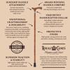 Fritz Comfort Cane  Matching Stained Wood Handle & Shaft Arthritis-Friendly Grip, Walking Stick for Men and Women, Walking Cane for Hiking (Brown Espresso Handle, Petite to Smaller Hand) view 3