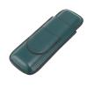 2 Fingers Cigar Case, Wear Faux Leather Cigar Holder, Elegant Portable Pocket Cigar Carrying Case with Cutter Pocket for Men (Green) view 1