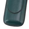 2 Fingers Cigar Case, Wear Faux Leather Cigar Holder, Elegant Portable Pocket Cigar Carrying Case with Cutter Pocket for Men (Green) view 4