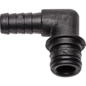 Barbed Push-Fit Hose Tail Elbow Quick Disconnect, 90 Bend for Vinpro Vintage Shop Transfer Pump