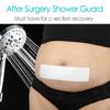 14 Pcs Long Waterproof Shower Bandages for Abdominal Wounds C Section Tummy Tuck Incisions Post Surgery Shower Protector C-Section Scar Strips Island Dressing 4x14 Inch view 2