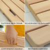 Natural Wood Shower Bath Mat - Red Cedar Splice Non-Slip Bathroom Drain Board for Balcony Kitchen Deck Pedal - Anti-Crack Anti-Burr view 4