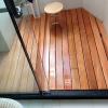 Natural Wood Shower Bath Mat - Red Cedar Splice Non-Slip Bathroom Drain Board for Balcony Kitchen Deck Pedal - Anti-Crack Anti-Burr view 3