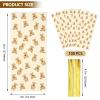 LEOSINDA100 Pcs Cellophane Bags 5 X 11 Inch Little Bear Cellophane Plastic Candy Bags with Twist Ties for Valentine's Day and Birthday Favors Gift Cookie Weddings Packing Party Favor Supplies view 2