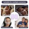 3 Packs Satin Strap Covers, Silky Mask Frame Covers Pads Compatible with DreamWear or AirFit N30i/P30i Headgear Cover Set Hair Protector for Women Face Cushion for Reduce Red Marks (Light Purple) view 3