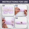 3 Packs Satin Strap Covers, Silky Mask Frame Covers Pads Compatible with DreamWear or AirFit N30i/P30i Headgear Cover Set Hair Protector for Women Face Cushion for Reduce Red Marks (Light Purple) view 4