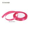 MECCANIXITY 3/8 Inch 25 Yard Wide Satin Ribbon with Gold Edges Border Grosgrain Fabric Ribbon for Gift Wrapping Wedding Bouquet, Rose Red view 2