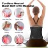 6xigouma Cordless Heating Pad Back Massager Brace, Rechargeable Heated Back Brace and Massage Belt for Lower Back Pain Relief(M) view 3