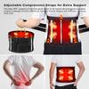 6xigouma Cordless Heating Pad Back Massager Brace, Rechargeable Heated Back Brace and Massage Belt for Lower Back Pain Relief(M) view 4