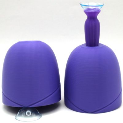 2 Pack Custom Contact Lens Dome Dock for Large Custom & Specialty Contact Lenses. Spill Less Saline Solution When Using Your Custom Contact & Specialty Lenses. (Purple)
