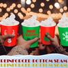 Jingmore 300 Pcs 8 oz Christmas Disposable Cups Christmas Paper Coffee Cups Xmas Tree Snowflake Snowman Elk Party Drinking Cups Xmas Holiday Supplies for Hot Cold Beverage Chocolate Tea Cocoa view 4