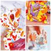 AXYEEUR 100 Pcs Thanksgiving Treat Bags, 8 Styles Fall Cellophane Treat Bags with Twist Ties for Party Favors view 4
