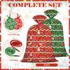 2 Pcs Large Christmas Gift Bags Extra Huge Plastic Gift Bag 48"x36" Jumbo Present Bag Xmas Big Gift Wrapping Bags XL Oversized Holiday Birthday Party Favors Red Green Noel view 2