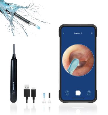 Astro Ridge Model E Ear Cleaner 3MPX HD Camera, USB Rechargeable, Soft Safe Tip, Real-Time App View | Professional at-Home Ear Wax Removal Tool, Lightweight Multi-Use Endoscope