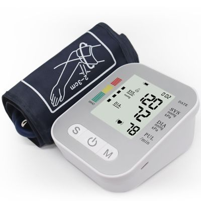Blood Pressure Monitors for Home Use, Automatic Upper Arm Blood Pressure Machine with Digital Screen, BP Machine with Large Cuff 8.7" - 16.5" Adjustable, Adult Elderly (White)
