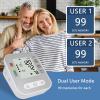Blood Pressure Monitors for Home Use, Automatic Upper Arm Blood Pressure Machine with Digital Screen, BP Machine with Large Cuff 8.7" - 16.5" Adjustable, Adult Elderly (White) view 3