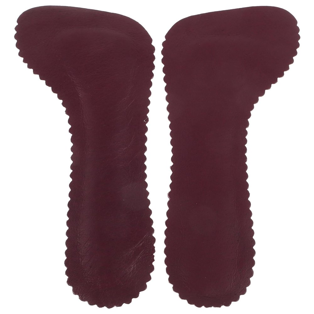 GALPADA 1pair Pigskin Non- Cushion Inserts for Women Comfortable High Heel Insoles Sweat-Absorbing Foot Pads for Sandals and Open-Toe Shoes