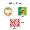 100-300pcs Custom Disposable Clear Plastic Cups with Stickers, Personalized Coffee Cup for Party, Wedding, Milkshake, Cold Drinks, Smoothie, Plastic Iced Coffee Cups with Flat Lids (16oz) view 4