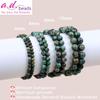 AD Beads Handmade Gemstone Stretch Elastic Bracelet Crystal Healing Reiki Nature's Beauty and Spiritual Essence Unisex (6mm, African Turquoise (Spiritual growth)) view 2