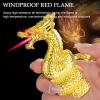 Metal Butane lighters, Jet Flame lighters, Single Flame Windproof lighters, Adjustable Flame and refillable Butane lighters, Suitable for a Variety of scenarios Such as Indoor and Outdoor.(Black) view 2