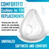 2 Pack Comfort Seal Cushions for AirFit F20 Ensuring a Supple and Close Fit Replacement CPAP Supplies - Large view 4