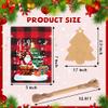 MDCGFOD 24PCS Christmas Small Burlap Bags, 5x7in Christmas Drawstring Treat Bags, Xmas Red Plaid Linen Gift Reusable Candy Goodie Wrapping for Holiday Party Favors Supplie view 2