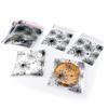 FAZHBARY 100 PCS Halloween Spider Web Treat Bags 4x5 inches Clear Plastic Cellophane Goodie Bags for Party Favor Supplies view 2