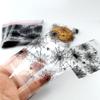 FAZHBARY 100 PCS Halloween Spider Web Treat Bags 4x5 inches Clear Plastic Cellophane Goodie Bags for Party Favor Supplies view 4