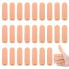 30 PCS Gel Finger Cots, Finger Tips Protector, Silicone Finger Covers, Finger Guard, Fingertip Bandages for Embroidery, Cutting, Hands Cracking, Calluses Protect (Beige) view 1