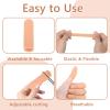 30 PCS Gel Finger Cots, Finger Tips Protector, Silicone Finger Covers, Finger Guard, Fingertip Bandages for Embroidery, Cutting, Hands Cracking, Calluses Protect (Beige) view 3