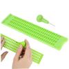 Tuimiyisou Braille Typewriter Braille Slate and 4 Lines 28 Cells Braille Writer Portable Braille Typewriter Braille Printer for Blind School Braille Learning Writing view 3