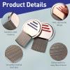 2 Pack Professional Stainless Steel Lice Comb, Reusable Lice and Nit Remover with Improved Precision Teeth, Red and Blue Set, Premium Quality for Effective Lice Removal view 4