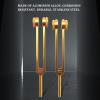 CHANGLKJ 8 Pcs Tuning Fork Kit, Tuning Forks with Storage Bag and 2 Silicone Hammers, Includes 126.22/136.1/141.27/172.06/194.18/210.42/221.23/272.2 Hz Frequency, for Deep Relaxation, Relieve Stress view 3