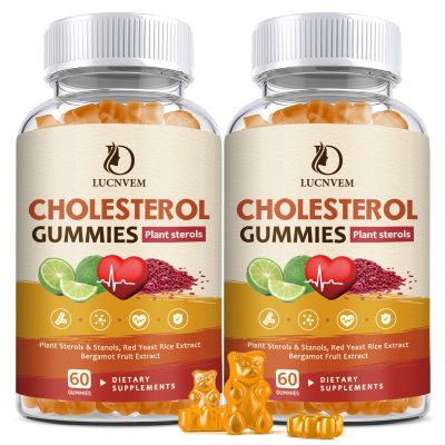 (2 Pack) Cholesterol Supplements Gummies for Cholesterol Healthy, Plant Sterols & Stanols, Red Yeast Rice, Citrus Bergamot Complex for Cholesterol, Maintain Healthy Cholesterol Levels - 60 Day Supply