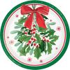 Trendware Holly Jolly Christmas Dessert Paper Plates, 24 Count, Disposable 7" Salad Plates for Christmas & Winter Holidays view 1