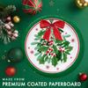 Trendware Holly Jolly Christmas Dessert Paper Plates, 24 Count, Disposable 7" Salad Plates for Christmas & Winter Holidays view 2