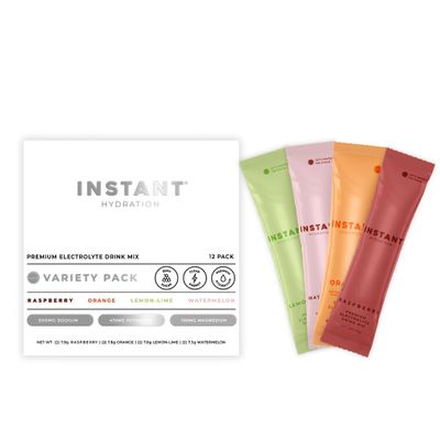 Instant Hydration Electrolytes Powder Packets - Variety Pack - Zero Sugar - Keto, Vegan, Gluten-Free, Non-GMO - Boost Recovery, Brain Function, Muscle & Tissue Health - 12 Sticks