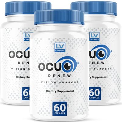 (3 Pack) Ocuo Renew Capsules, OcuRenew Eye Vision All Natural, Ocuo Renew Focus Advanced Formula, OcuoRenew Reviews 180 Capsules for 3 Months