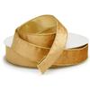 Gold Velvet Wired Ribbon, 1-1/2 Inches Wide x 50 Yards view 1